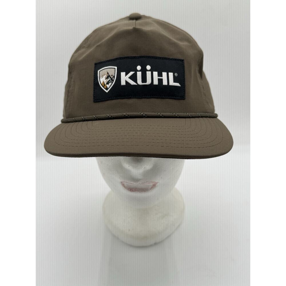 KÜHL Snapback Hat Brown Outdoor Hiking Trail Camp Logo Cap Adjustable